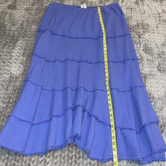 C.M.C Color Me Cotton Maxi Skirt and Matching Short Sleeve Shirt. Rough Hem. XXL - Picture 13 of 15